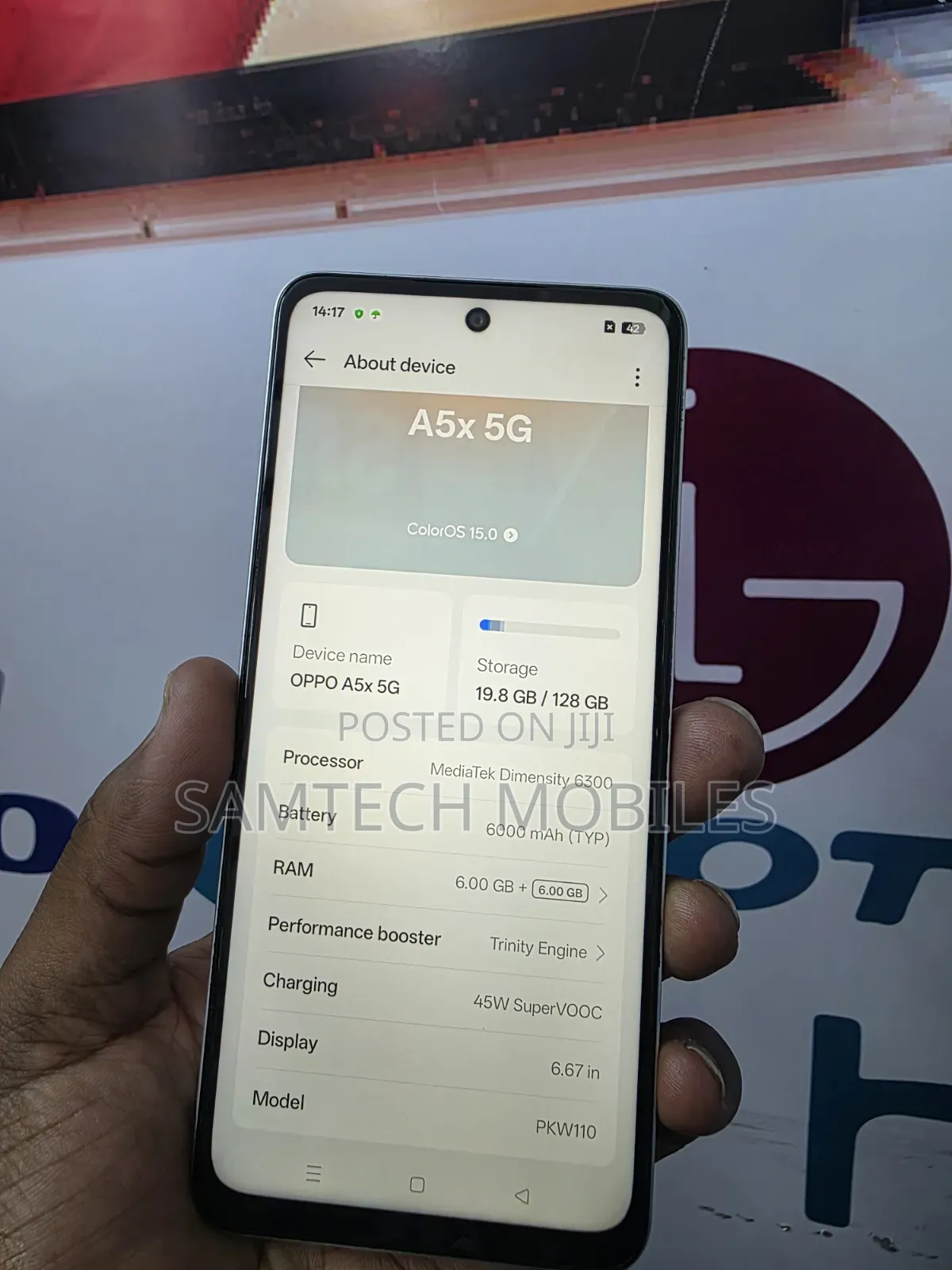 Oppo A5X 5G 128 GB Silver