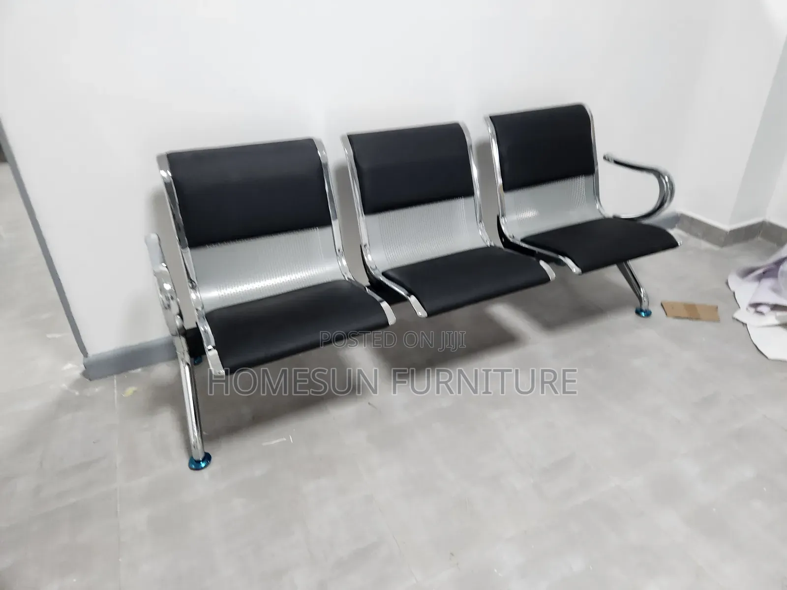 Premium 3-Seater Reception Waiting Bench