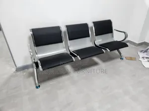 Premium 3-Seater Reception Waiting Bench