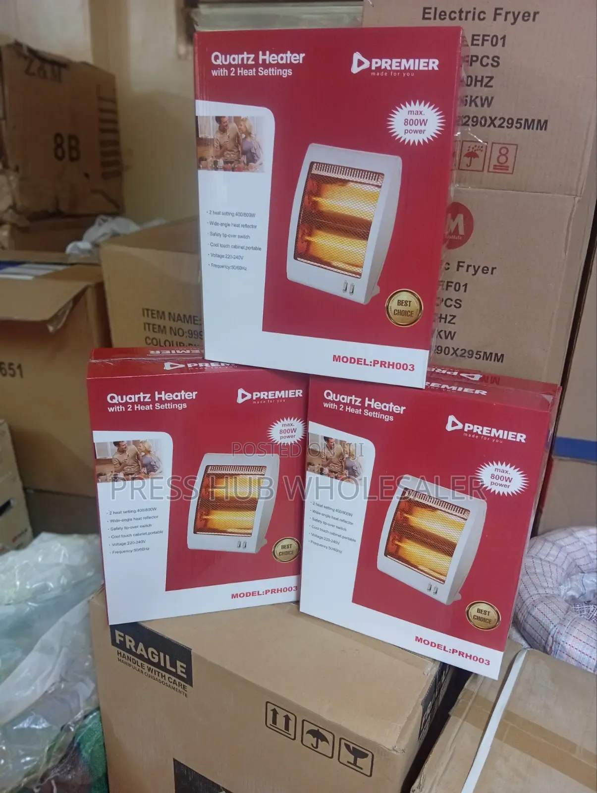 Premier Quartz Room Heater Prh003 – 800w