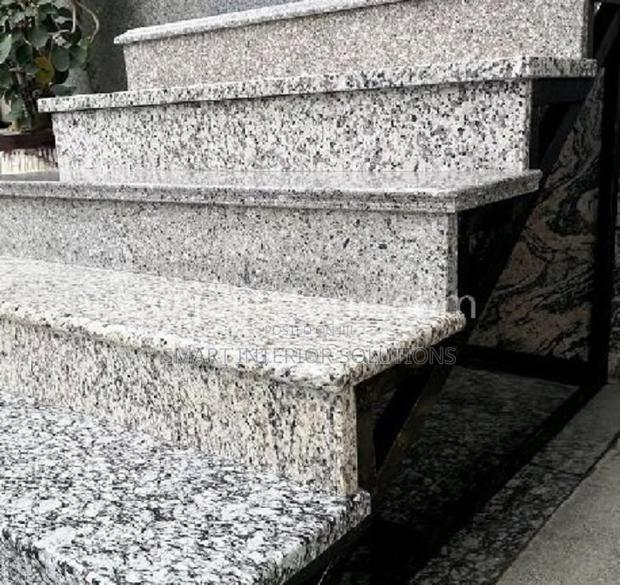 P White Granite for Staircases and Steps