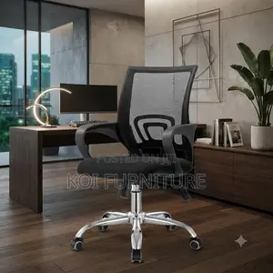 Office Chairs; Mid Back Mesh Clerical Ergonomic Swivel Boss Chair