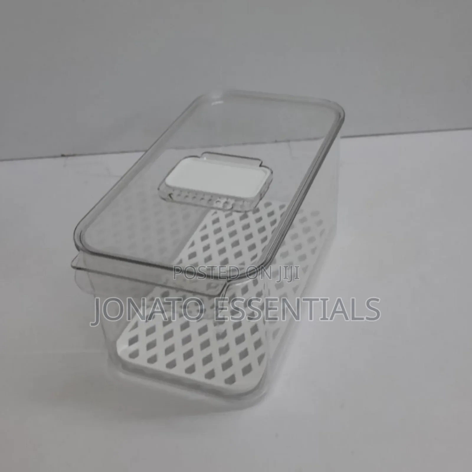 4l Clear Fridge Organizer Box With Drain Tray - Fresh Keeper
