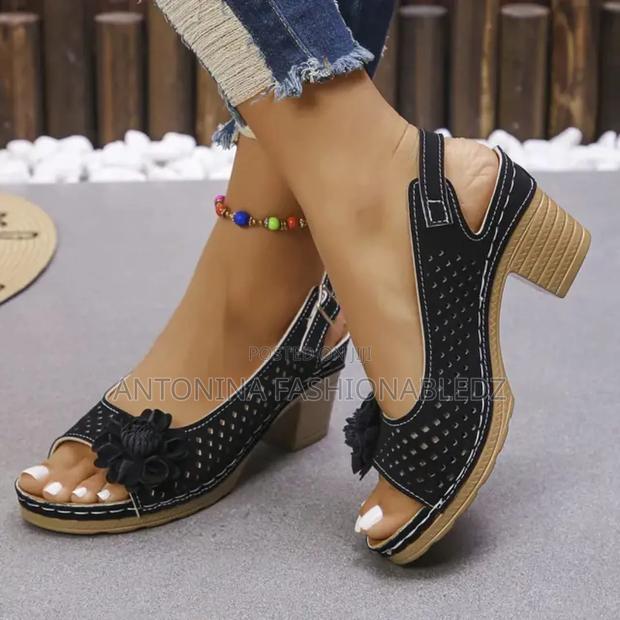 Flowered Peeps Toe Heel - thumbnail 2