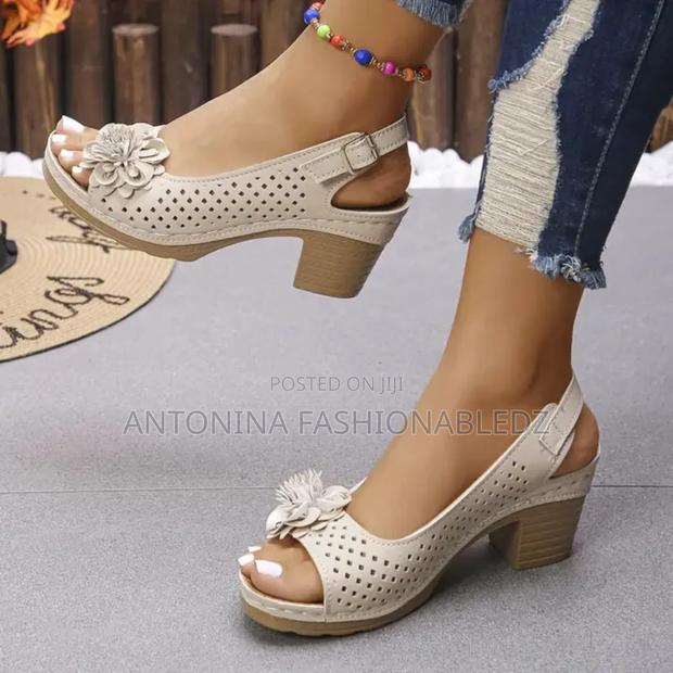 Flowered Peeps Toe Heel - thumbnail 5