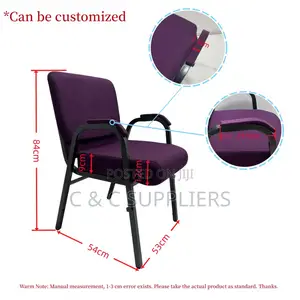 Stackable Church Chair -Padded Fabric
