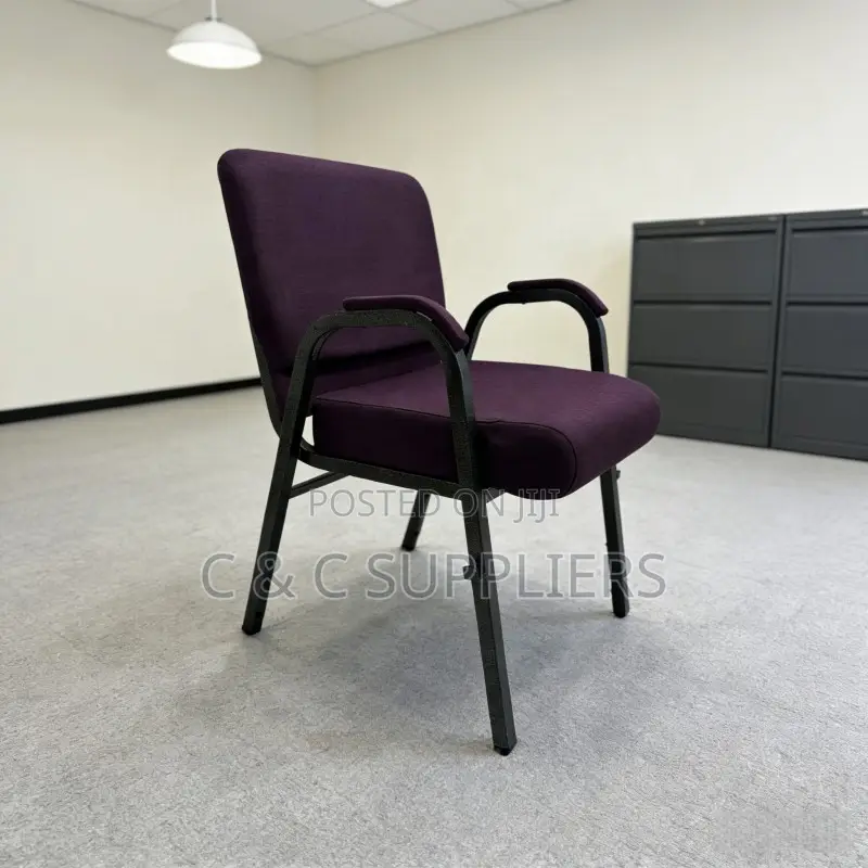 Stackable Church Chair -Padded Fabric