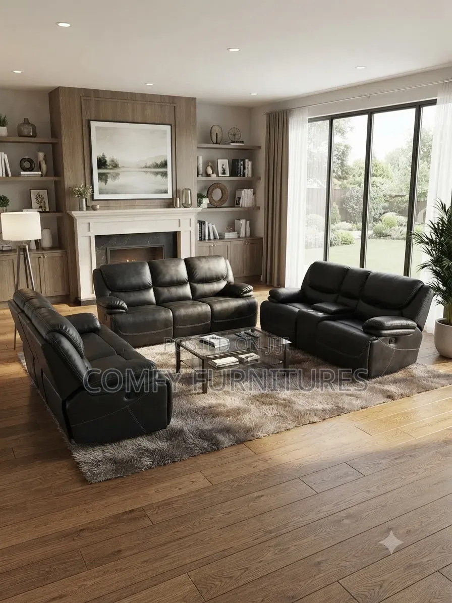 6 Seater Leather Recliner