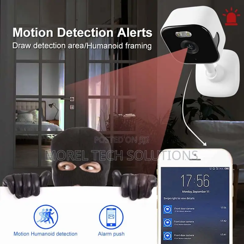 Okam 5mp Home Wi-Fi Camera-180°, Color Night Vision, Two-Way Voice