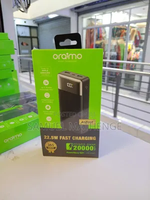 Oraimo Anifast 20000mah Power Bank 22.5w –Fast Charger for Smartphon