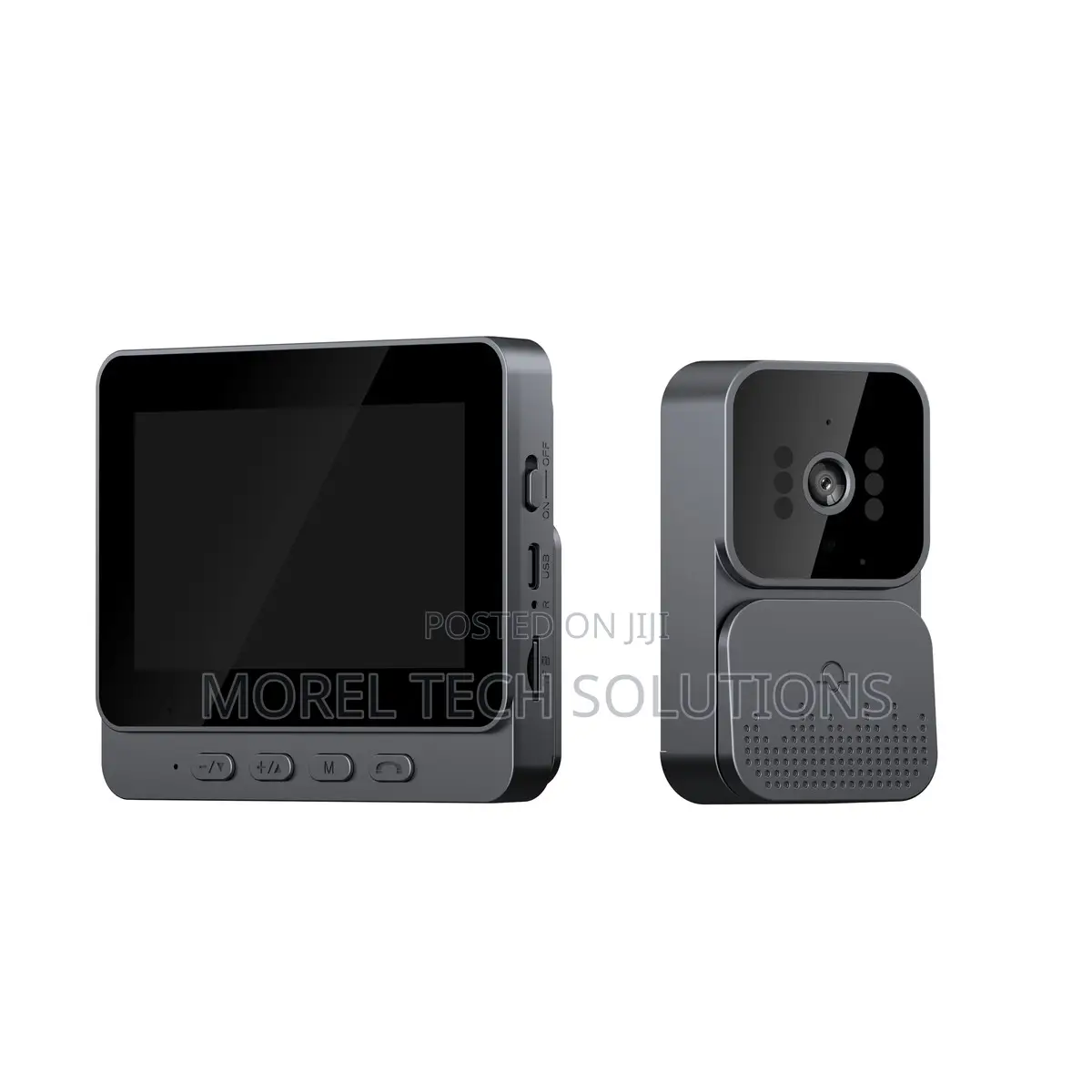 Video Intercom Doorbell1080p Hd Camera, Indoor LCD Screen, 2-Way Audio