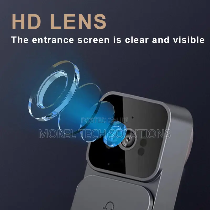 Video Intercom Doorbell1080p Hd Camera, Indoor LCD Screen, 2-Way Audio