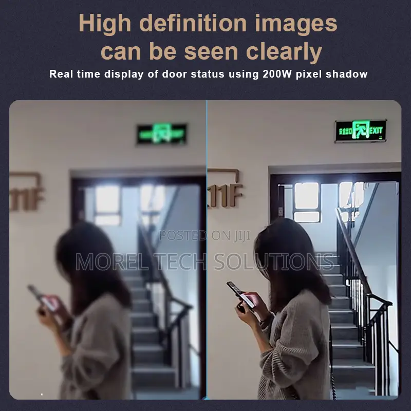 Video Intercom Doorbell1080p Hd Camera, Indoor LCD Screen, 2-Way Audio