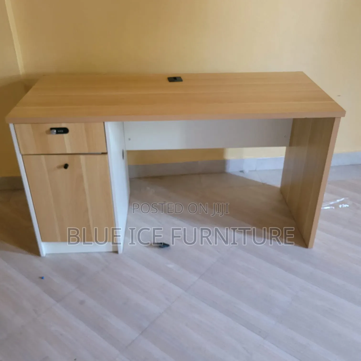 Executive Office Desk With Extension and Drawer .