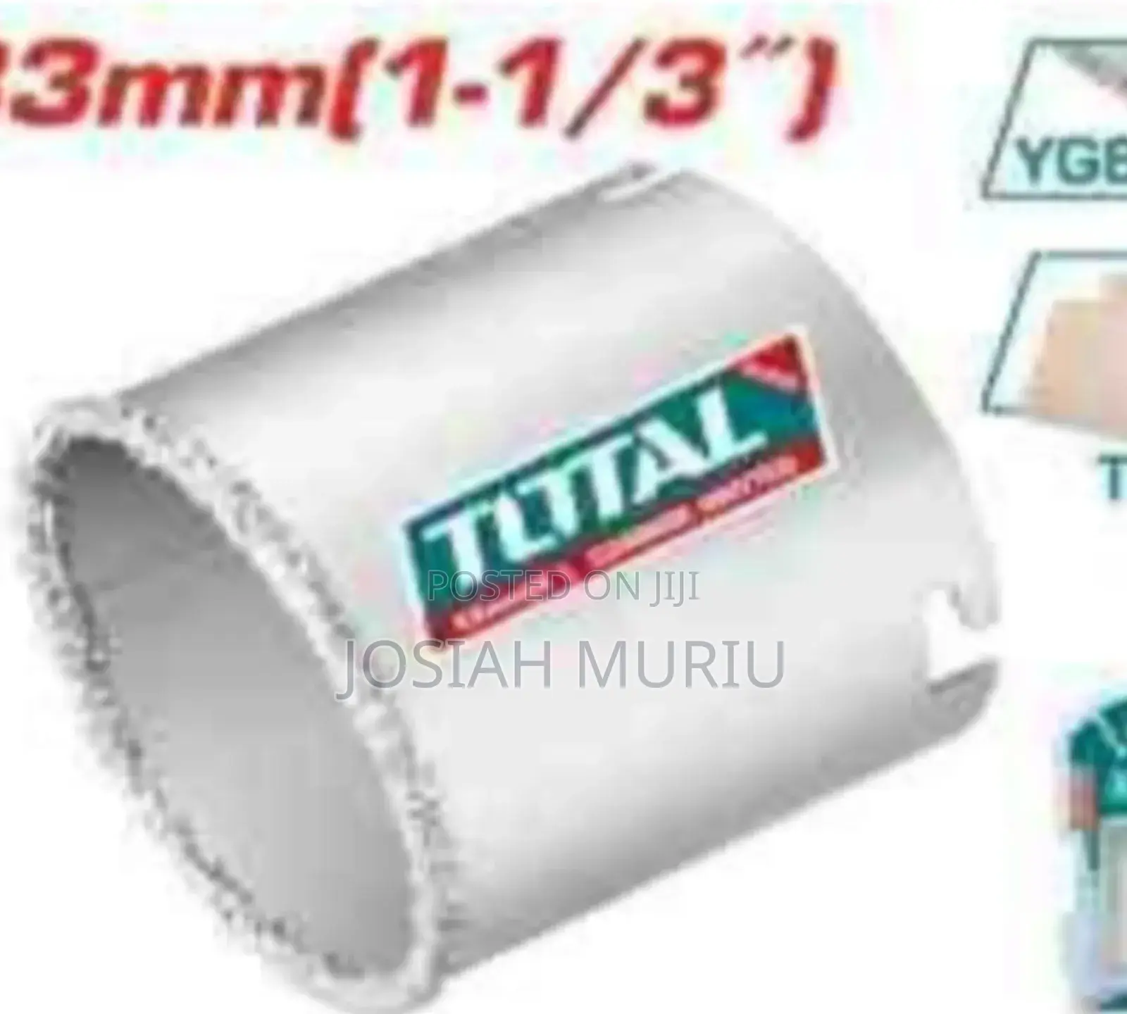 Total 33mm Carbide Grifted Hole Saw
