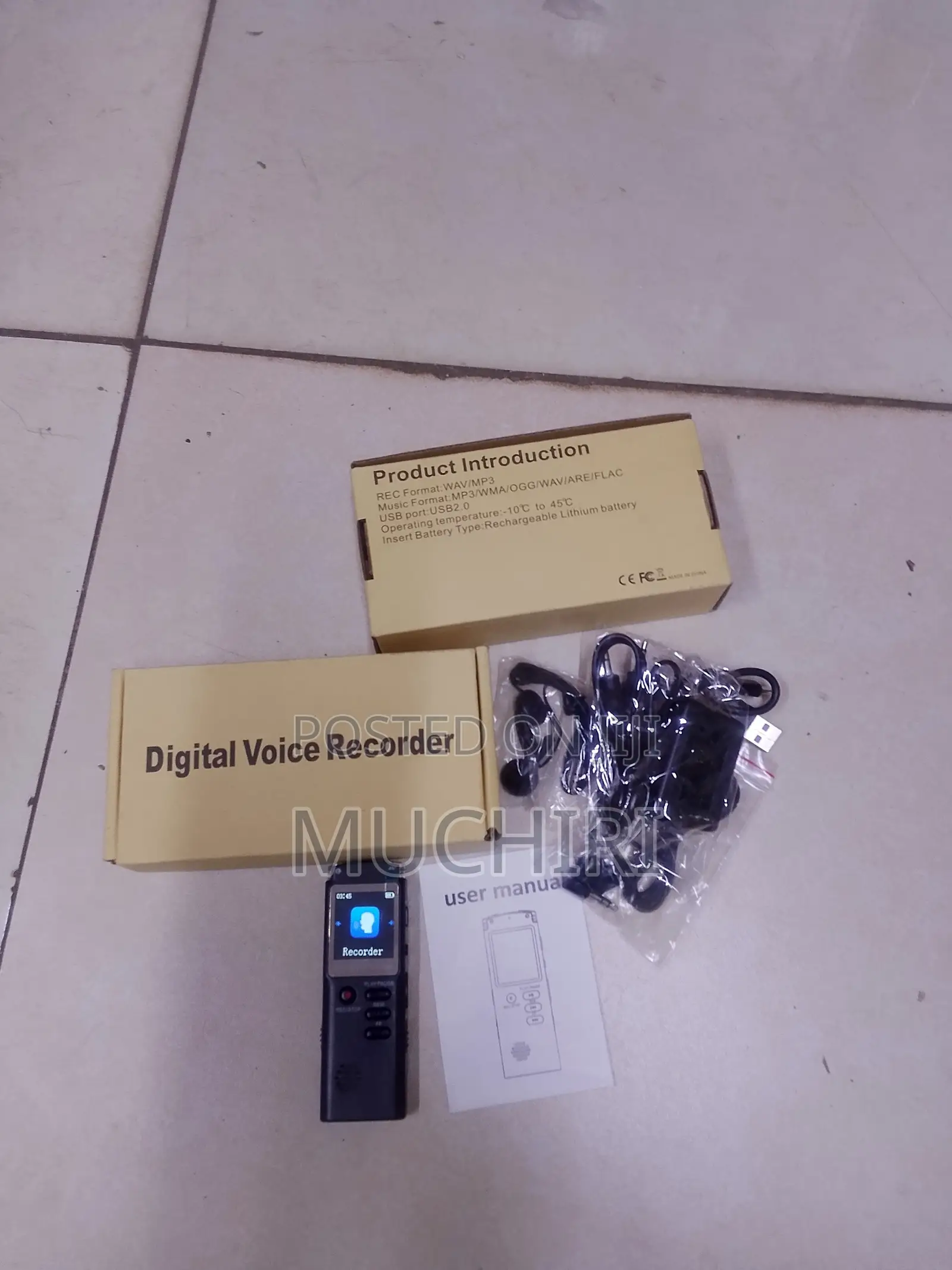 T60 High-Definition Voice Recorder With One-Touch Recording