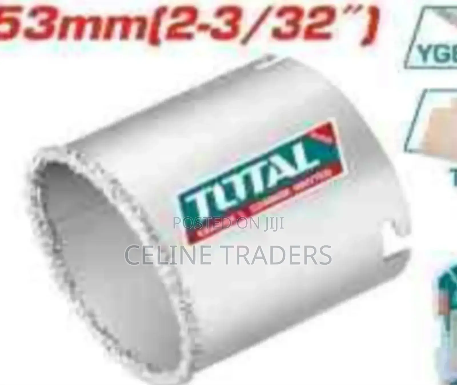 Total Carbide Grifted Hole Saw 53mm