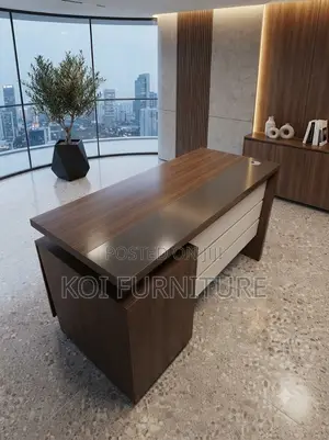 Office Desks; 1.4 Meters Executive Office Desk With Ample Storage