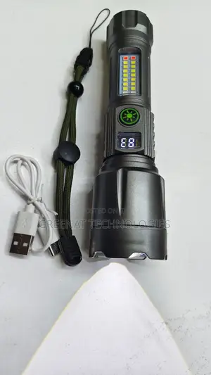 Ph-239sx Rechargeable Flashlight With Cob Side+ Red + Blue Light