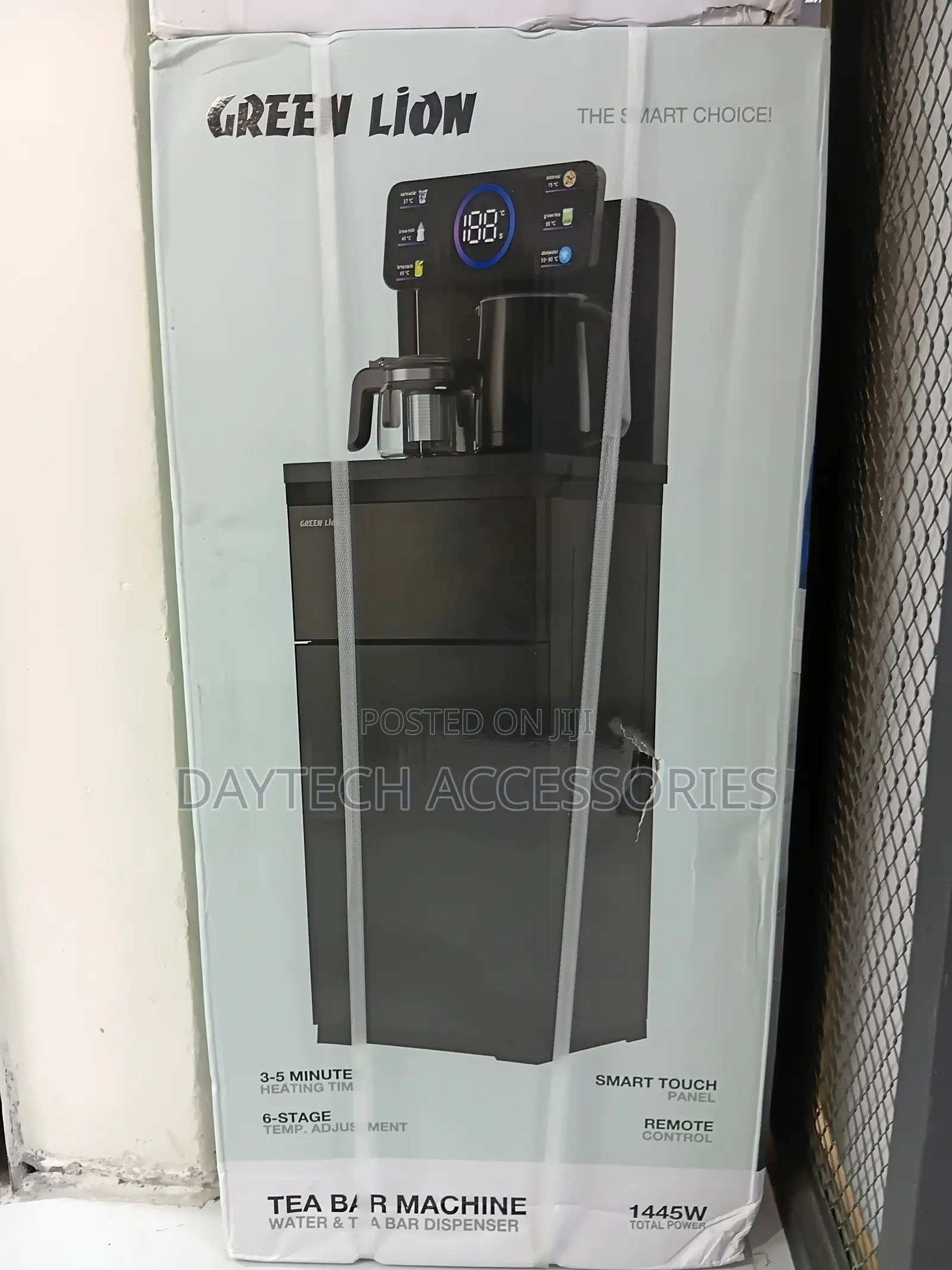 Green Lion Tea Bar Machine Water and Tea Bar Dispenser - Black