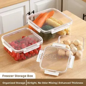 3-Piece Airtight Acrylic Food Storage Container Set - Clear