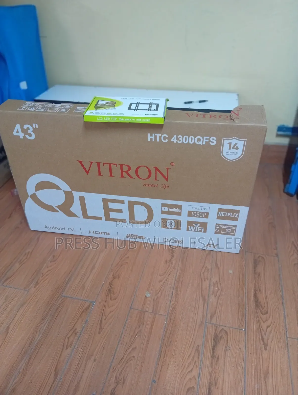 Vitron 43" Qled Smart Android Tv - Frameless, Full Hd, Wifi