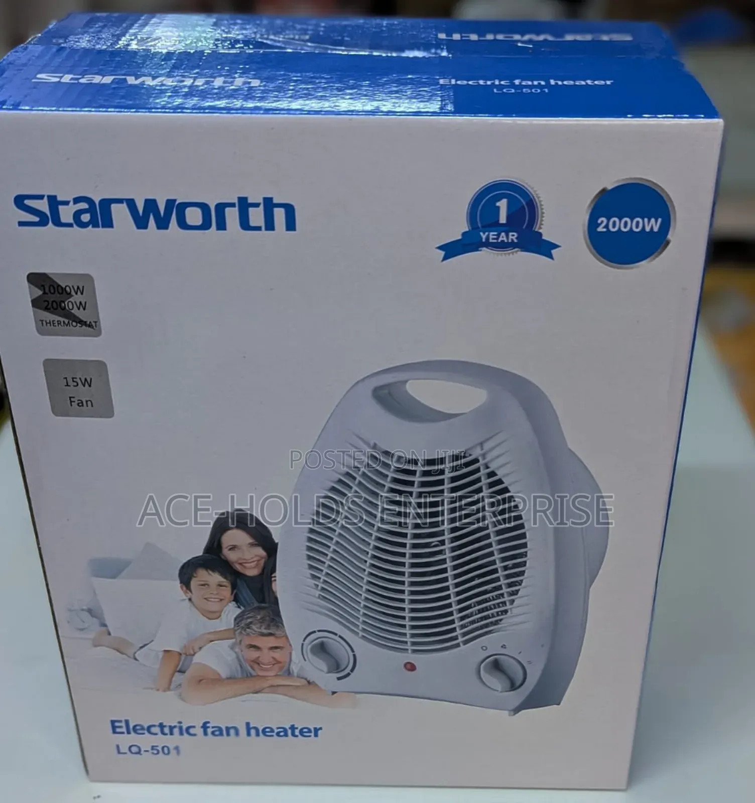 Starworth Fan Designed Room Heater - 2 Heat Setting With Fan Mode