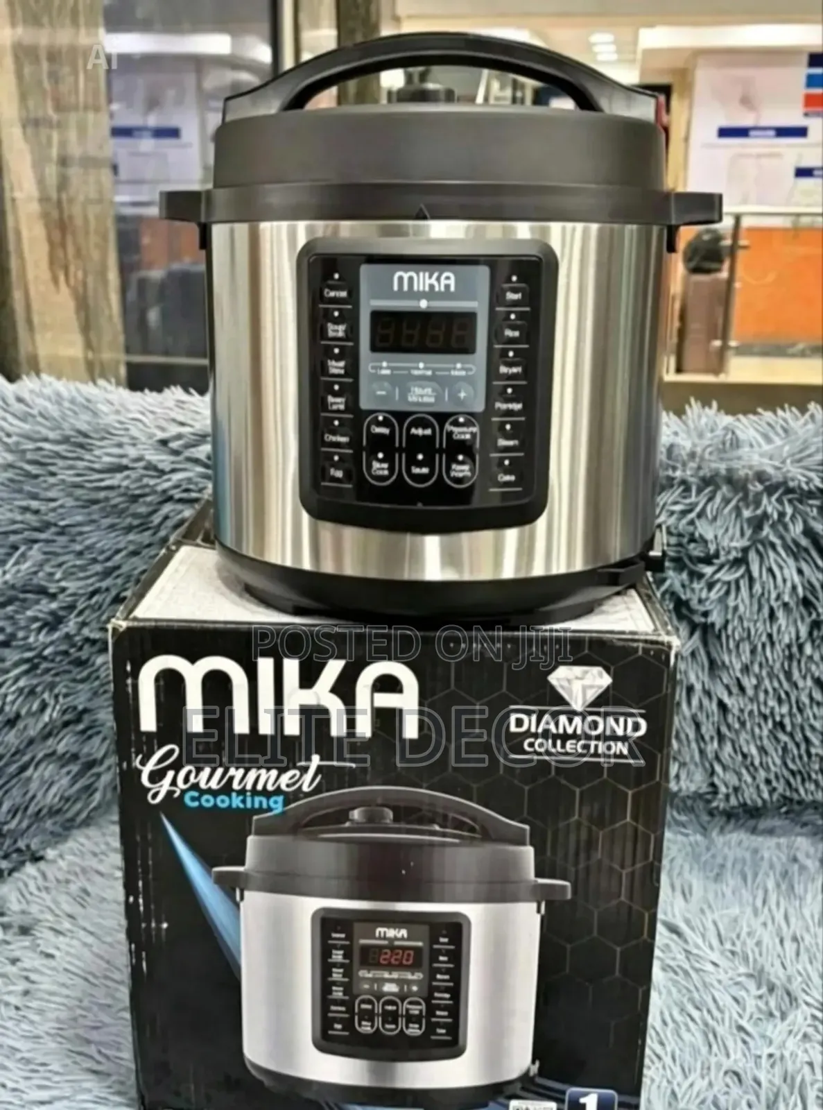Mika 6litres Electric Pressure Cooker With Stainless Steel Pot