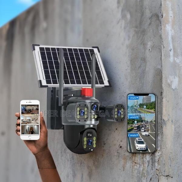 Ai Based Human Tracking 20mp Ultra Hd 4g Ptz Triple Lens Solar Camera