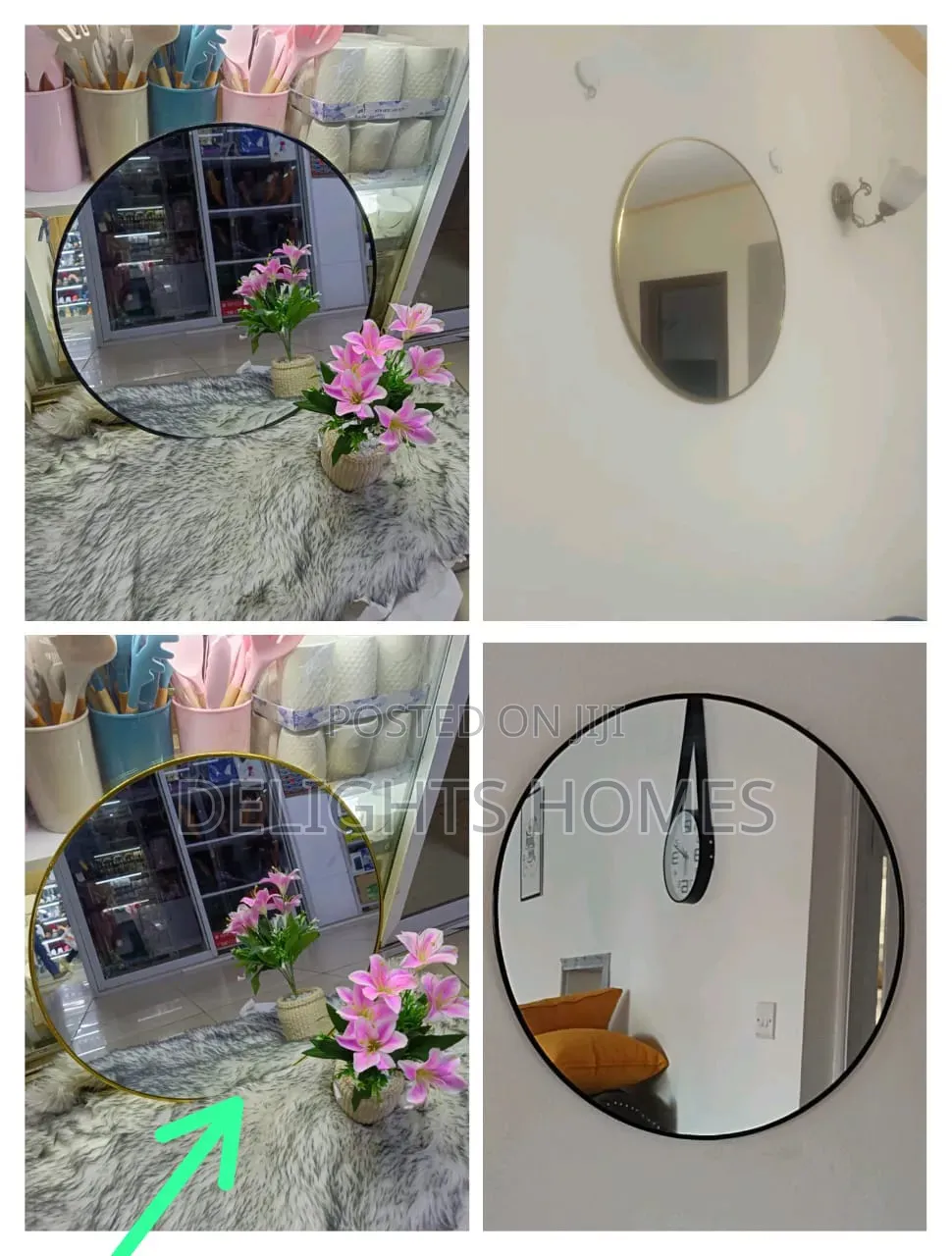 Circular Designed Classy Refined Decorative Mirror_wh