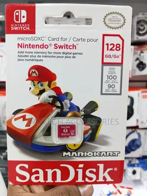 Sandisk Micro Sdxc Card For Nintendo Switch 128gb Super Mario Kart