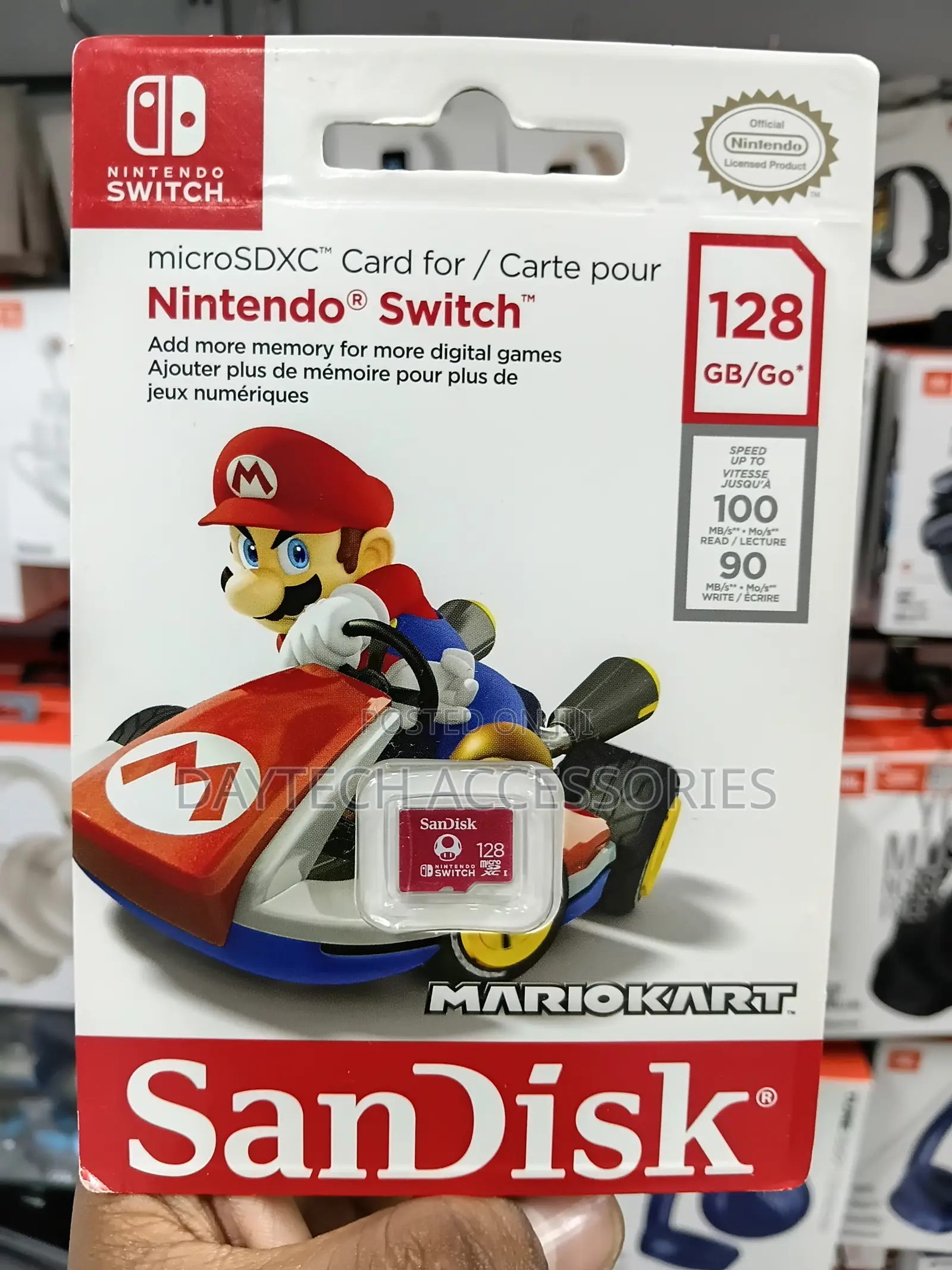 Sandisk Micro Sdxc Card For Nintendo Switch 128gb Super Mario Kart
