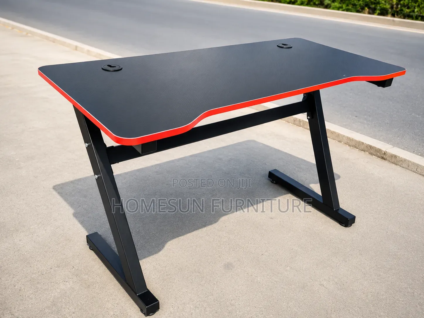Modern Gaming Desk / Computer Office Desk – Black Red