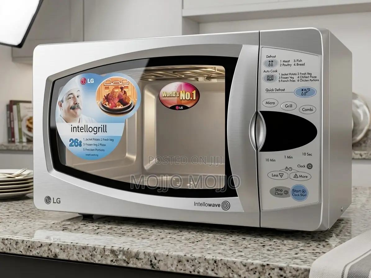Lg Grill Featuring Intellogrill and Intellowave Technology.