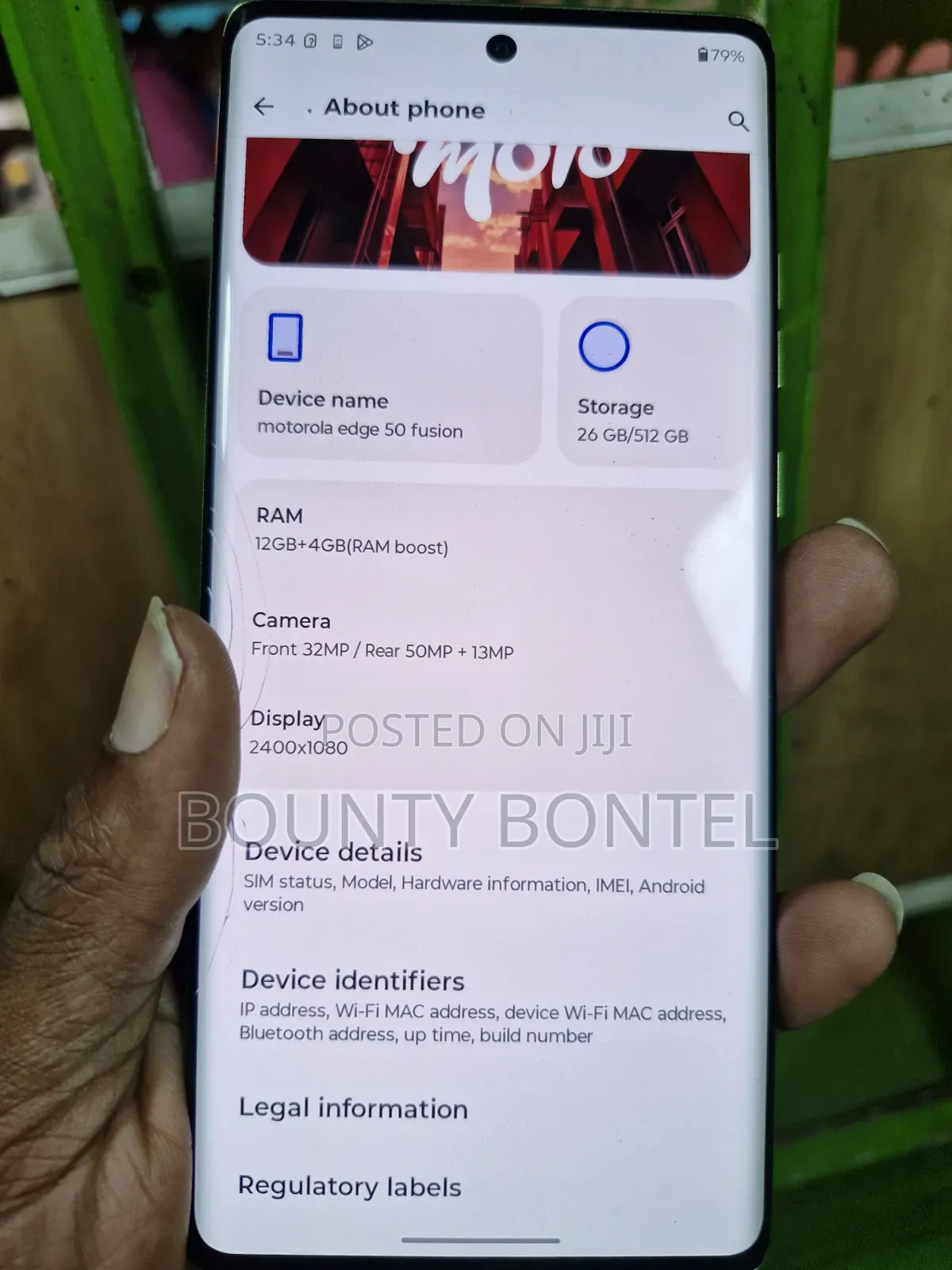 Motorola Edge 50 Fusion 512 GB Green