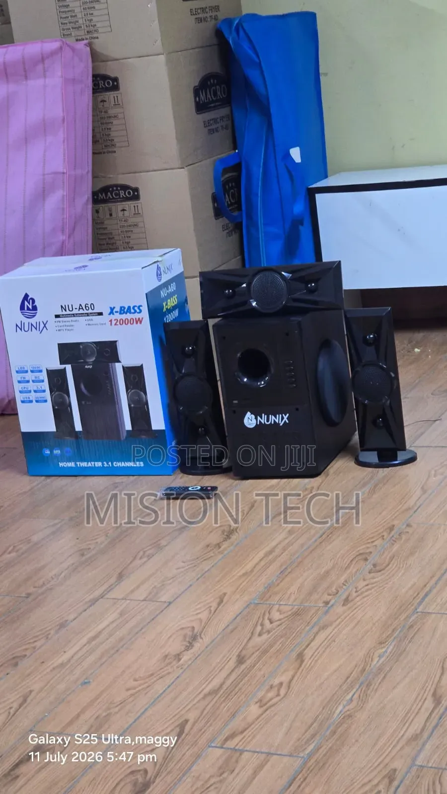 Nunix Nu-A60 3.1 Channel Mini Home Theater System.**