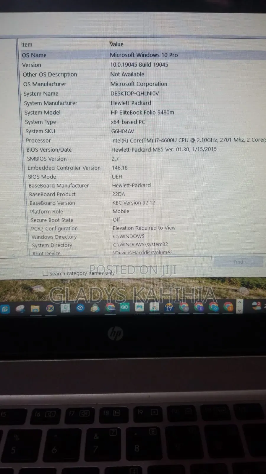 Laptop HP EliteBook 840 G5 12GB Intel Core i5 HDD 500GB