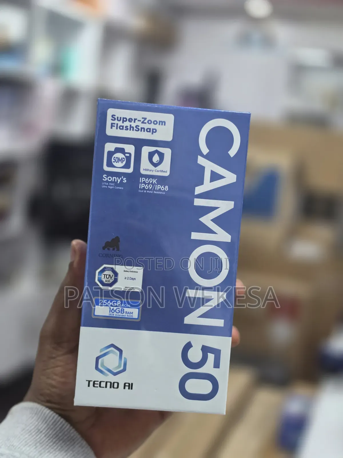New Tecno Camon 50 256 GB Green