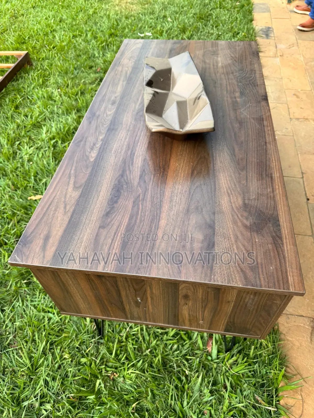 Sleek Walnut Home Office Desk, Hairpin Legs (Karen)
