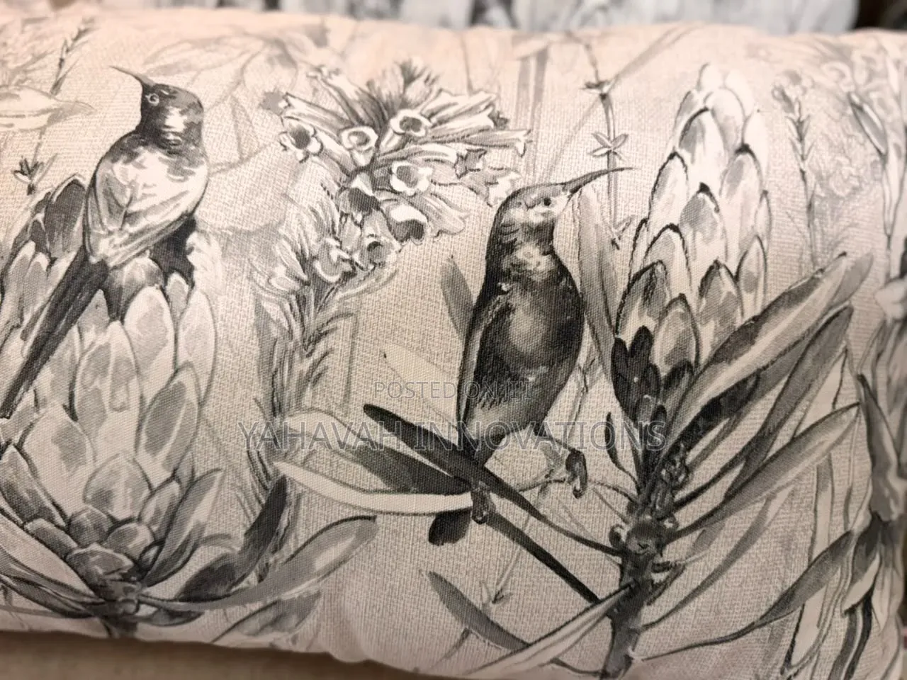 Striking Safari Botanical Print Pillows, Set of 4, 55x35cm (Karen)