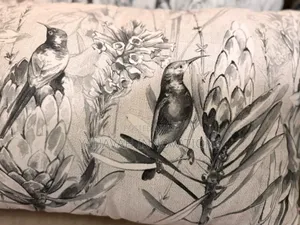 Striking Safari Botanical Print Pillows, Set of 4, 55x35cm (Karen)