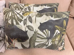 Striking Safari Botanical Print Pillows, Set of 4, 55x35cm (Karen)
