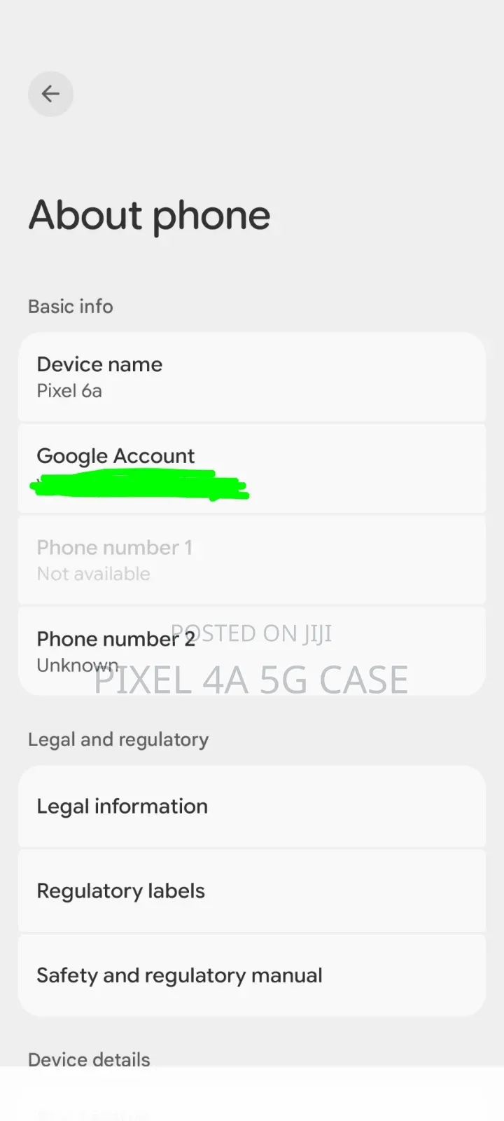 Google Pixel 6a 128 GB Gray