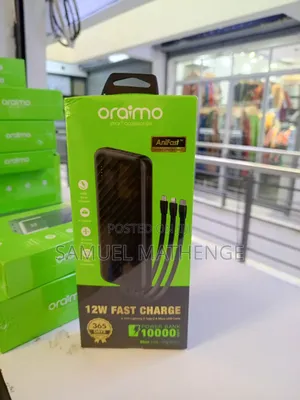 Oraimo 10000mah 12w Fast Charge Power Bank With Built-Smart Charging