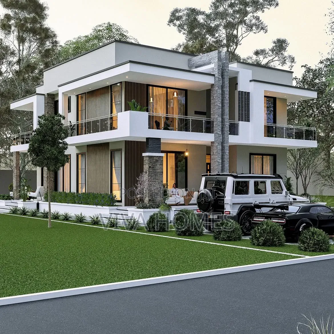 Modern 4 Bedroom Mansion Architectural Design