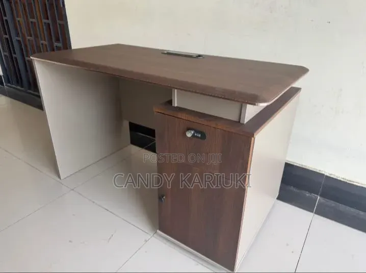 1.2m Office Desk With Side Cabinet