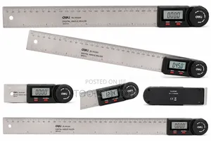 Angle Ruler Digital 300mm Deli Dl305300 | High Precision