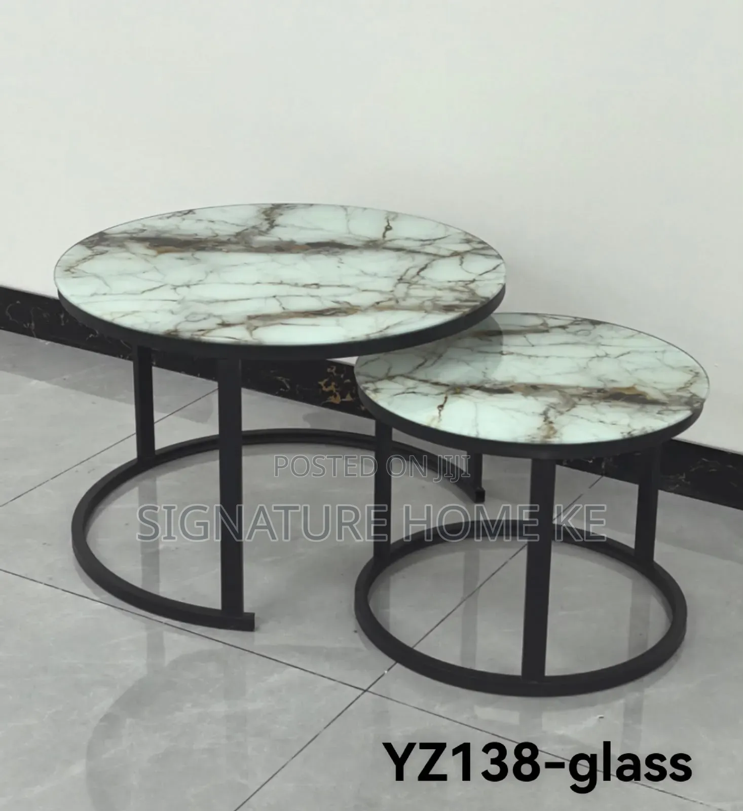Glass Effect Nesting Coffee Table