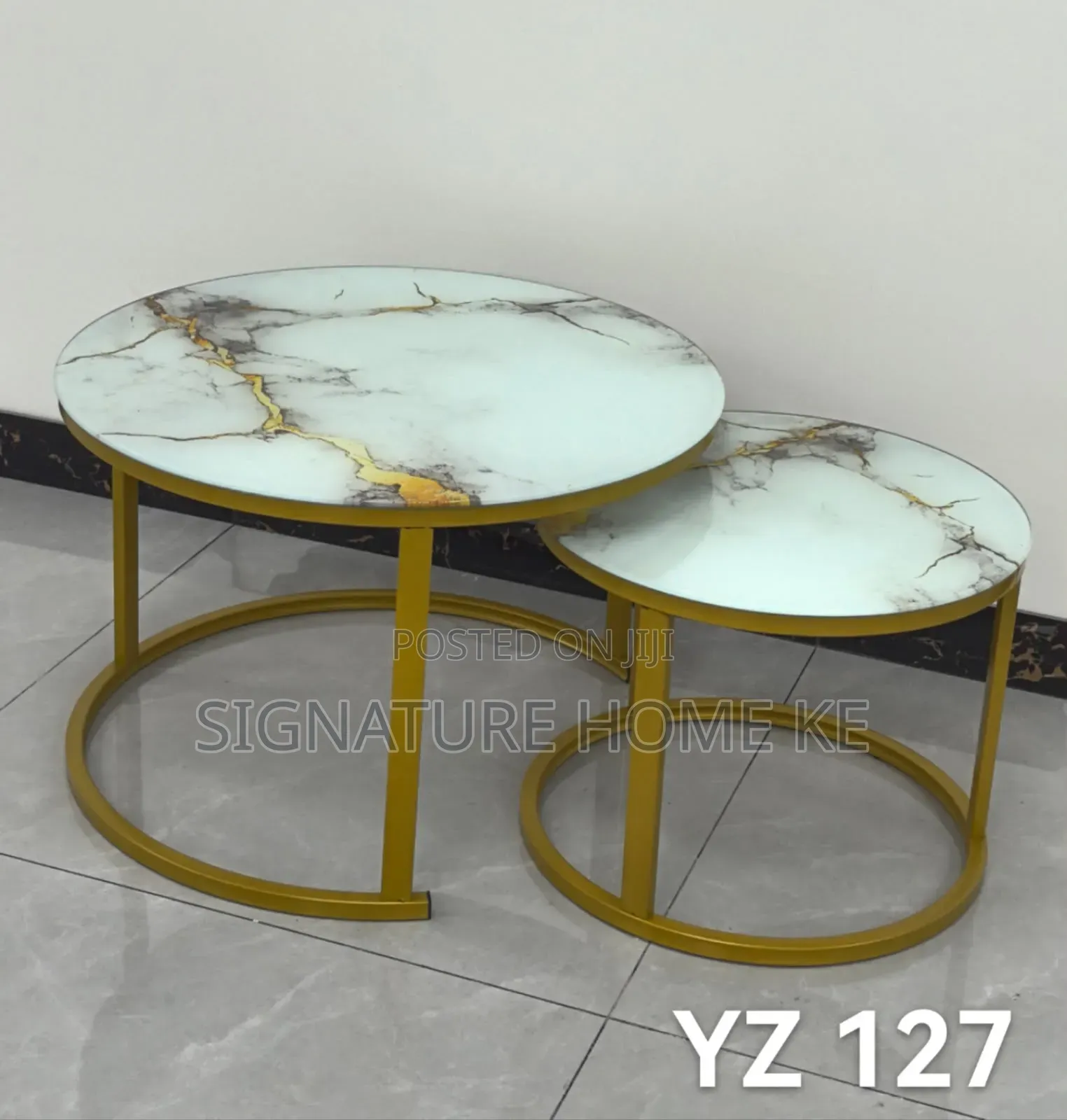 Glass Effect Nesting Coffee Table