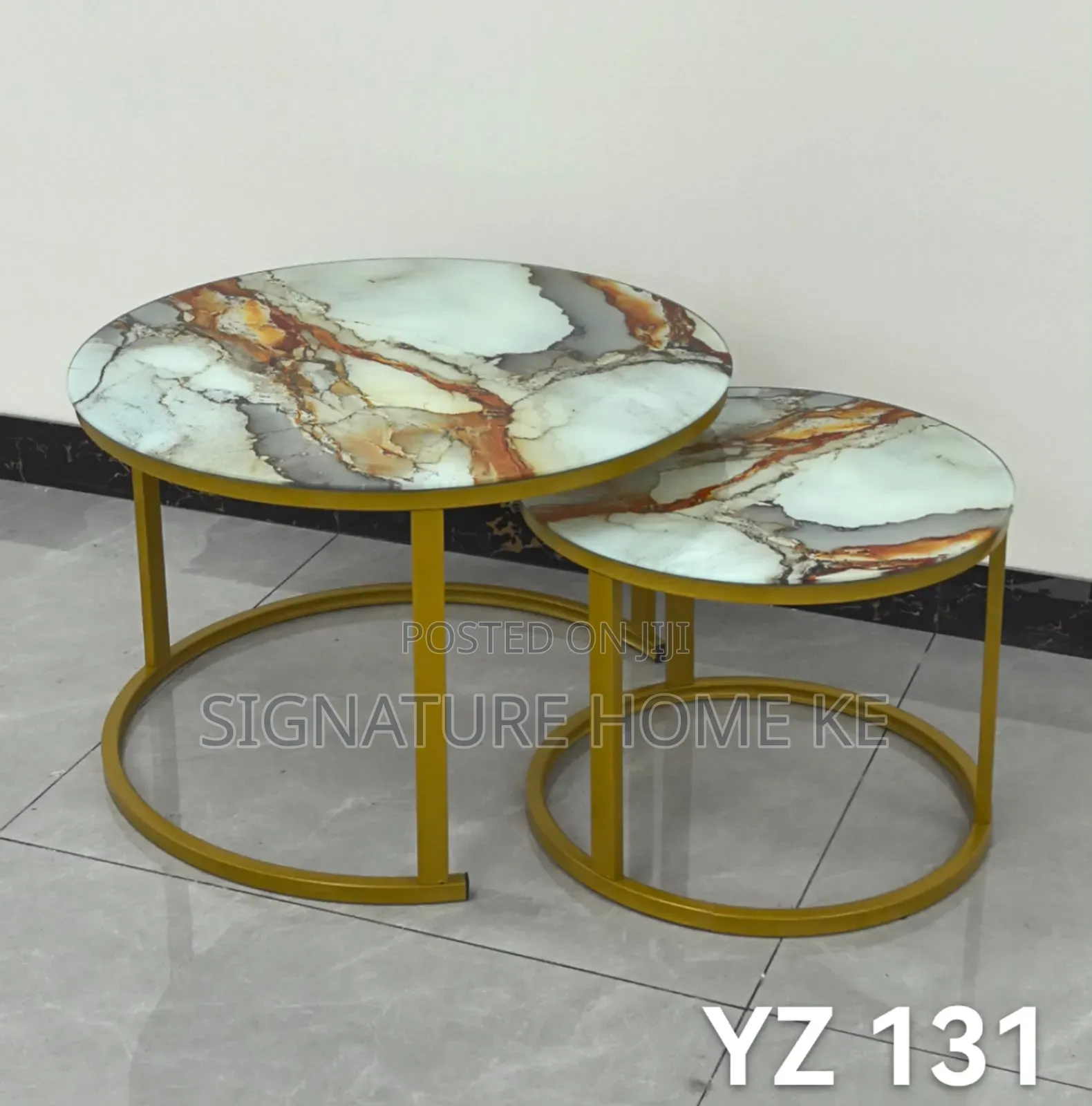 Glass Effect Nesting Coffee Table